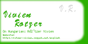 vivien rotzer business card